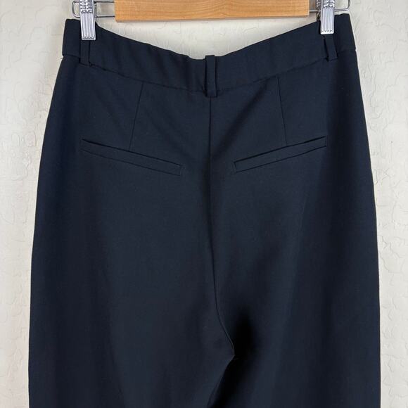 Abercrombie & Fitch Curve Love Sloane Tailored Wide Leg Pant Black Womens Size 8 - Picture 6 of 12